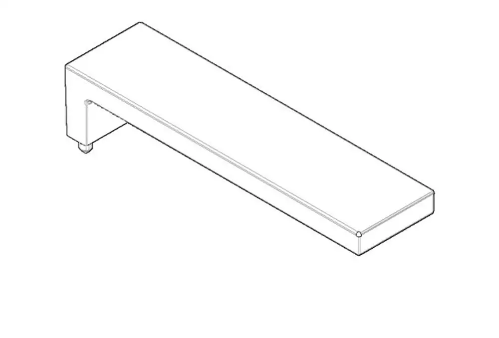 DORNBRACHT Griff ERSATZTEILE 092078010 86 x 18 x 22,5 mm Platin gebürstet, 092078010-06 Galeriebild 1
